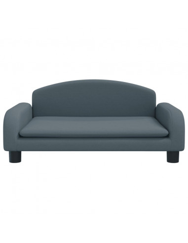 Divano per Bambini Grigio Scuro 70x45x30 cm in Tessuto