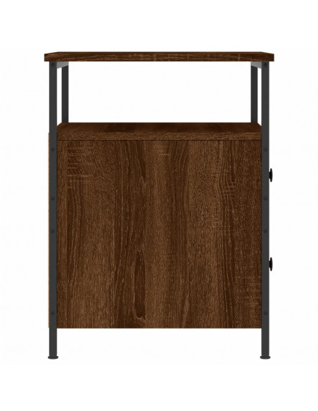Comodini 2 pz Rovere Marrone 44x45x60 cm in Legno Multistrato