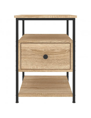 Comodini 2 pz Rovere Sonoma 40x42x56 cm in Legno Multistrato