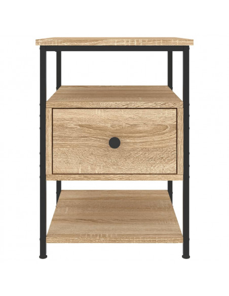 Comodini 2 pz Rovere Sonoma 40x42x56 cm in Legno Multistrato
