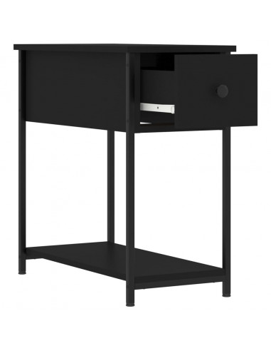 Comodini 2 pz Neri 30x60x60 cm in Legno Multistrato