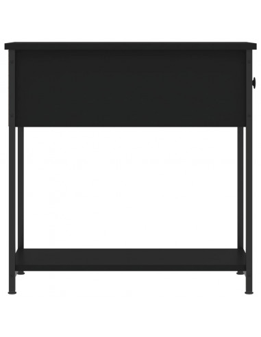 Comodini 2 pz Neri 30x60x60 cm in Legno Multistrato