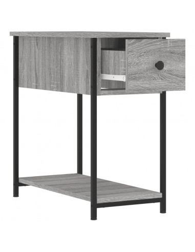 Comodini 2 pz Grigio Sonoma 30x60x60 cm in Legno Multistrato