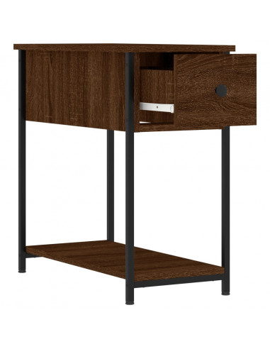 Comodini 2 pz Rovere Marrone 30x60x60 cm in Legno Multistrato