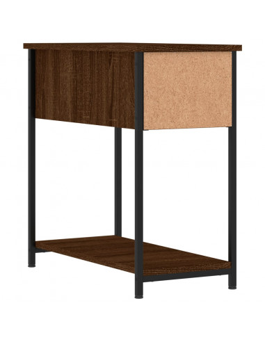 Comodini 2 pz Rovere Marrone 30x60x60 cm in Legno Multistrato