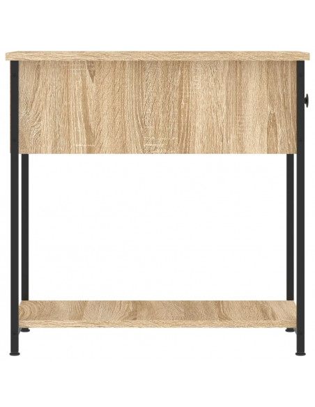 Comodini 2 pz Rovere Sonoma 30x60x60 cm in Legno Multistrato