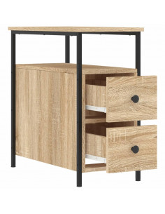 Comodini 2 pz Rovere Sonoma 30x60x60 cm in Legno Multistrato 2