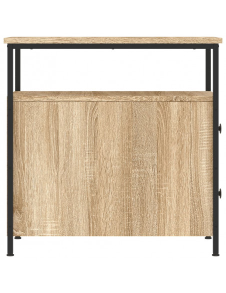 Comodini 2 pz Rovere Sonoma 30x60x60 cm in Legno Multistrato