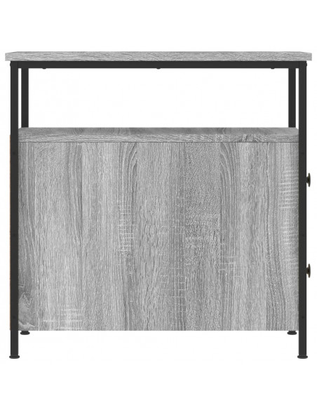 Comodini 2 pz Grigio Sonoma 30x60x60 cm in Legno Multistrato