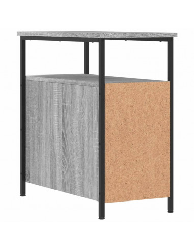 Comodini 2 pz Grigio Sonoma 30x60x60 cm in Legno Multistrato
