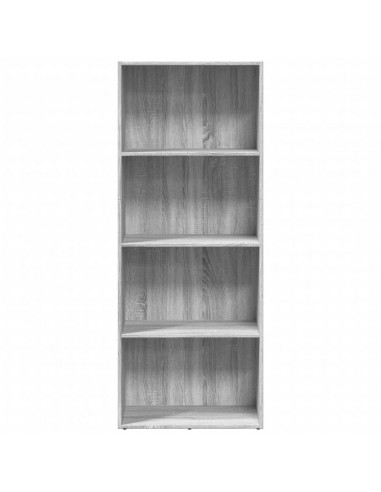 Libreria Grigio Sonoma 60x30x152 cm in Legno Multistrato