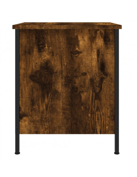 Comodini 2 pz Rovere Fumo 40x42x50 cm in Legno Multistrato