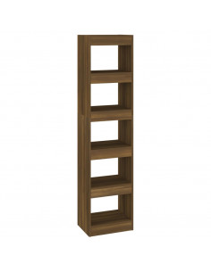 Libreria/Divisorio Rovere Marrone 40x30x166 cm 2