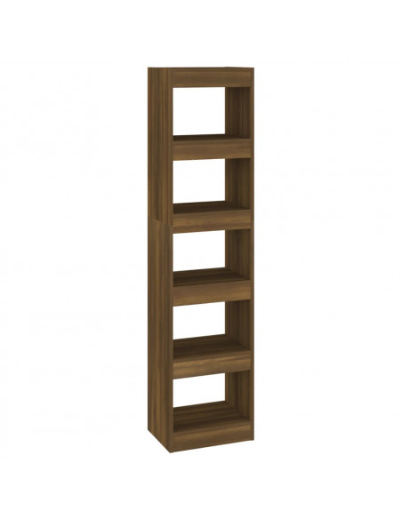 Libreria/Divisorio Rovere Marrone 40x30x166 cm