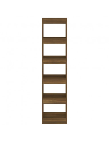 Libreria/Divisorio Rovere Marrone 40x30x166 cm