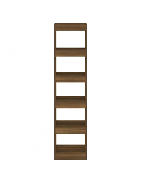 Libreria/Divisorio Rovere Marrone 40x30x166 cm