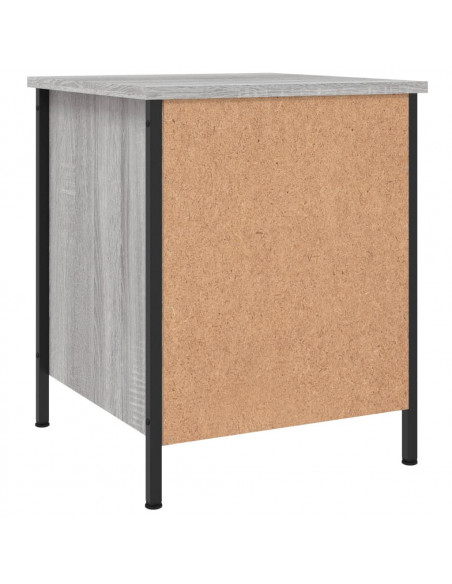 Comodini 2 pz Grigio Sonoma 40x42x50 cm in Legno Multistrato