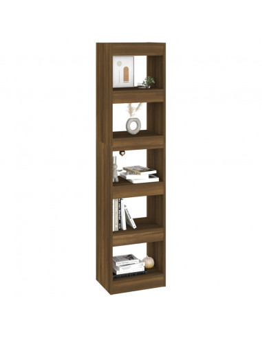 Libreria/Divisorio Rovere Marrone 40x30x166 cm
