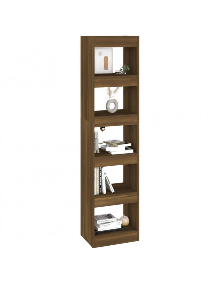 Libreria/Divisorio Rovere Marrone 40x30x166 cm