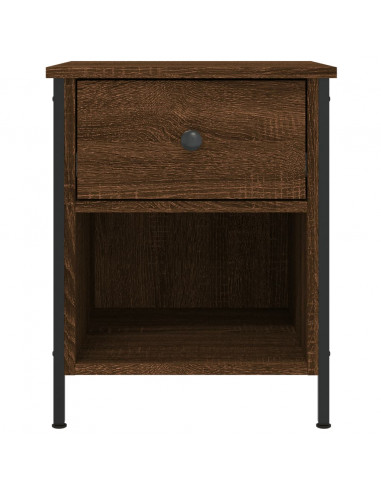 Comodini 2 pz Rovere Marrone 40x42x50 cm in Legno Multistrato