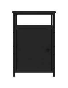 Comodini 2 pz Neri 40x42x60 cm in Legno Multistrato 2