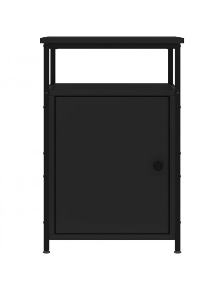 Comodini 2 pz Neri 40x42x60 cm in Legno Multistrato