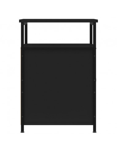 Comodini 2 pz Neri 40x42x60 cm in Legno Multistrato