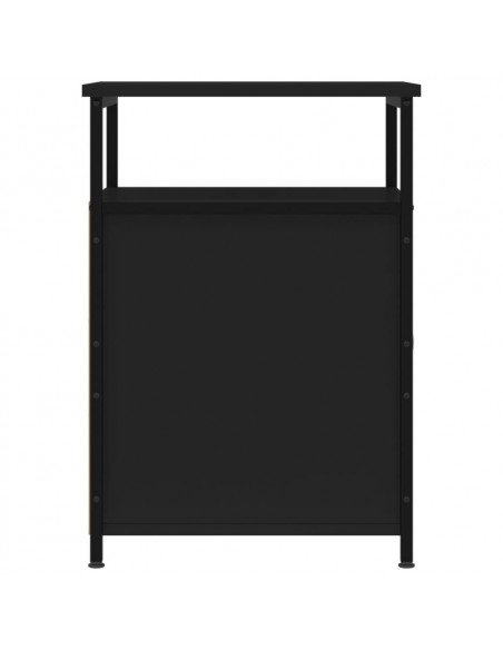 Comodini 2 pz Neri 40x42x60 cm in Legno Multistrato