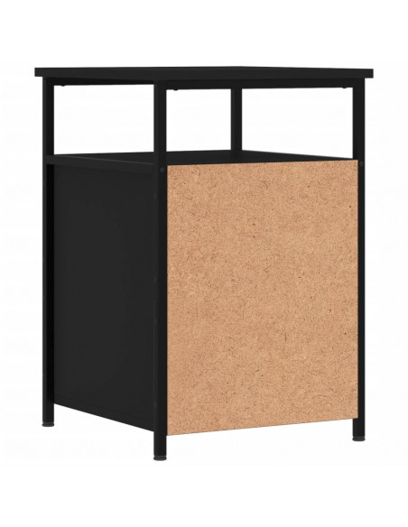 Comodini 2 pz Neri 40x42x60 cm in Legno Multistrato