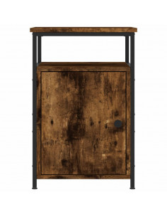 Comodini 2 pz Rovere Fumo 40x42x60 cm in Legno Multistrato 2