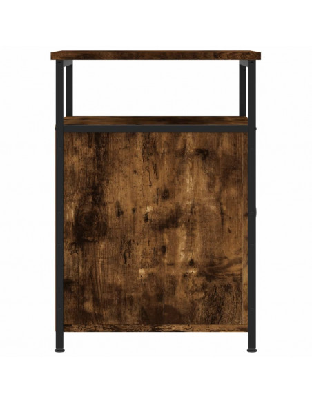 Comodini 2 pz Rovere Fumo 40x42x60 cm in Legno Multistrato