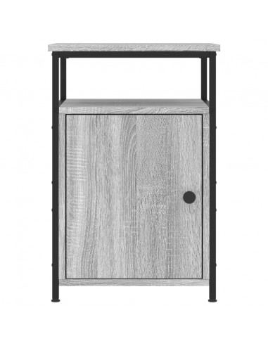 Comodini 2 pz Grigio Sonoma 40x42x60 cm in Legno Multistrato