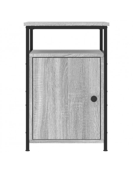 Comodini 2 pz Grigio Sonoma 40x42x60 cm in Legno Multistrato