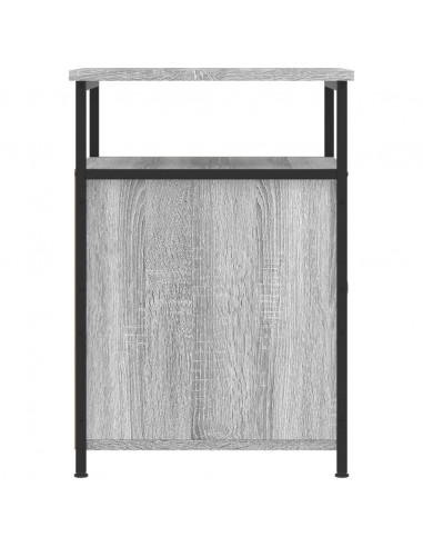 Comodini 2 pz Grigio Sonoma 40x42x60 cm in Legno Multistrato