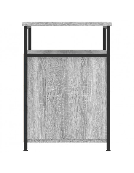 Comodini 2 pz Grigio Sonoma 40x42x60 cm in Legno Multistrato