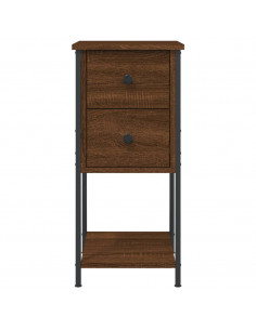 Comodini 2 pz Rovere Marrone 32x42x70 cm in Legno Multistrato 2