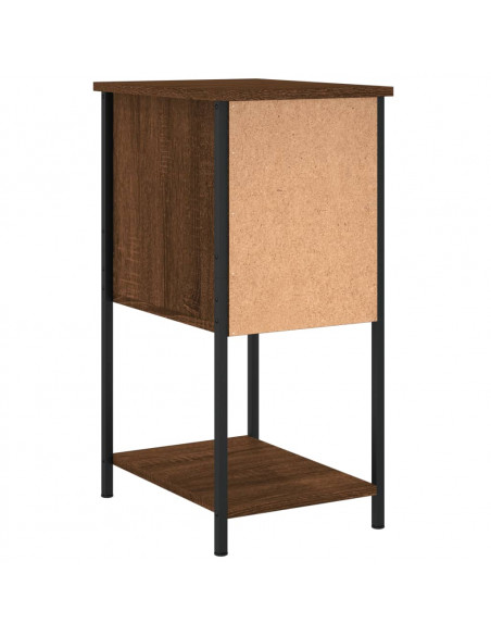 Comodini 2 pz Rovere Marrone 32x42x70 cm in Legno Multistrato