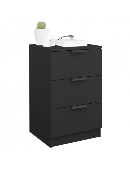 Comodini 2 pz Neri 40x36x65 cm