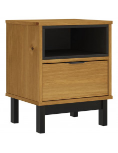 Comodino FLAM 40x35x50 cm in Legno Massello di Pino 2