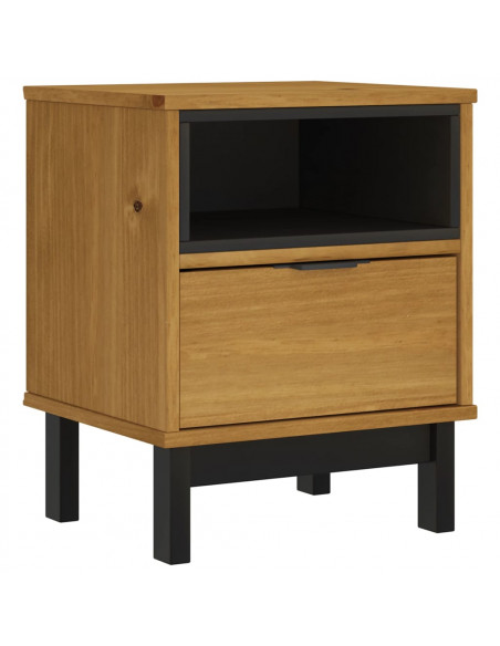 Comodino FLAM 40x35x50 cm in Legno Massello di Pino