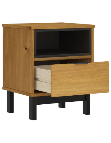 Comodino FLAM 40x35x50 cm in Legno Massello di Pino