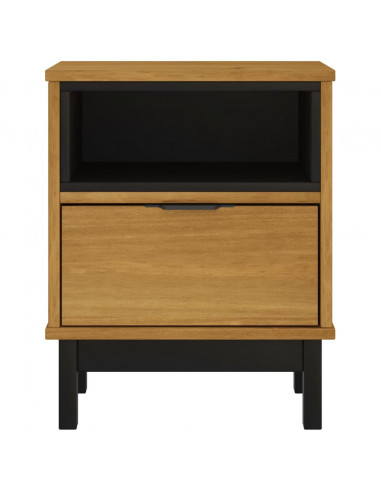 Comodino FLAM 40x35x50 cm in Legno Massello di Pino