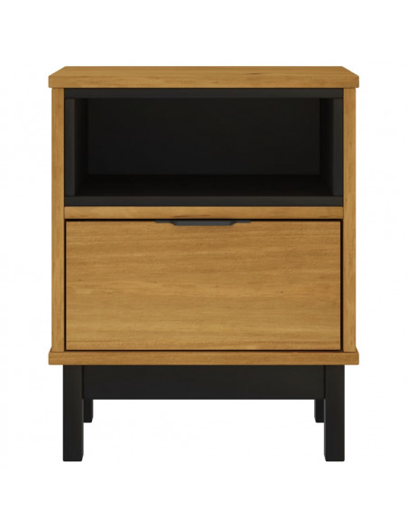 Comodino FLAM 40x35x50 cm in Legno Massello di Pino