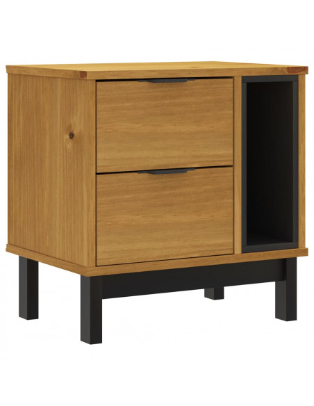 Comodino FLAM 49x35x50 cm in Legno Massello di Pino