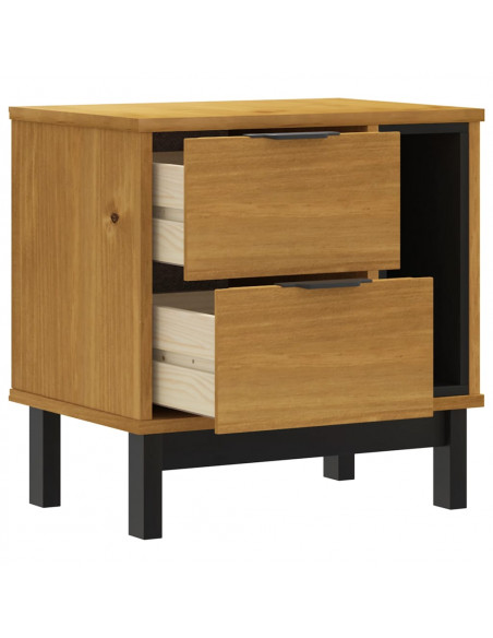 Comodino FLAM 49x35x50 cm in Legno Massello di Pino