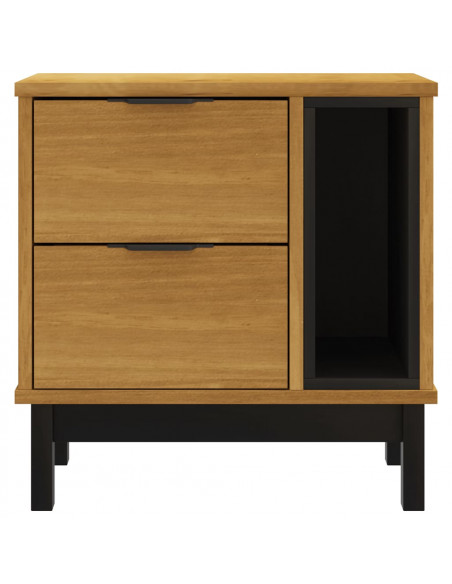 Comodino FLAM 49x35x50 cm in Legno Massello di Pino