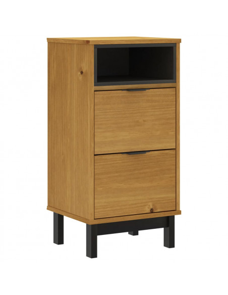 Comodino FLAM 40x35x80 cm in Legno Massello di Pino