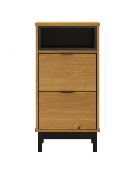 Comodino FLAM 40x35x80 cm in Legno Massello di Pino