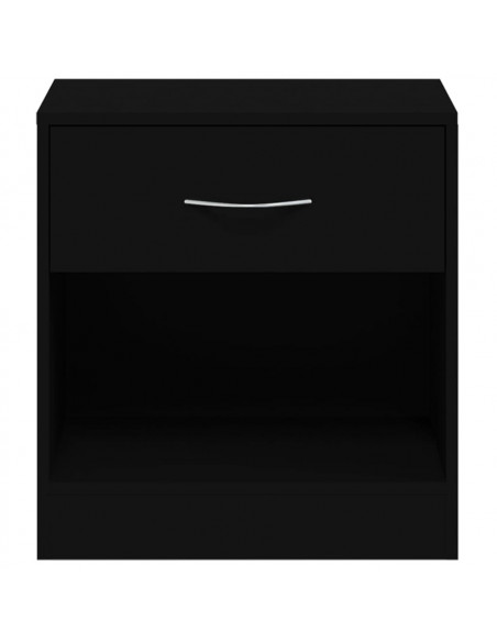 Comodini 2 pz con Cassetto Neri