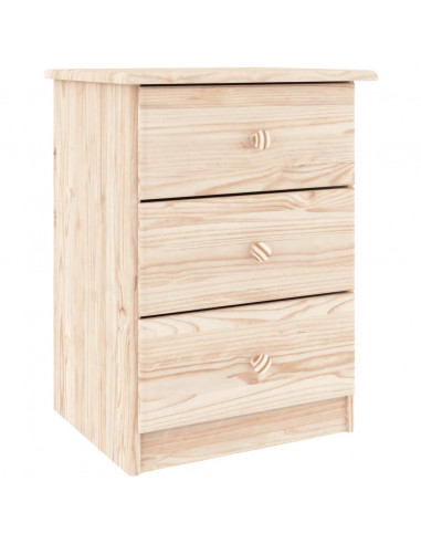 Comodino ALTA 41x35x55,5 cm in Legno Massello di Pino